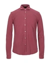 Circolo 1901 Solid Color Shirt In Red