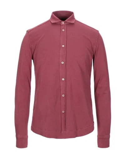 Circolo 1901 Solid Color Shirt In Red