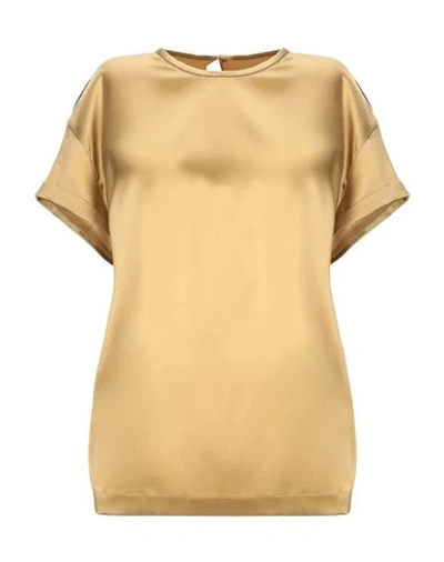 Brunello Cucinelli Blouses In Bronze