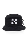Off-white Arrows Logo Bucket Hat In Black