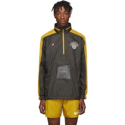 Nike Gyakusou Nrg Logo-print Shell Half-zip Hooded Jacket In 274 Deep Pe |  ModeSens