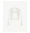 Michi Lair Stretch-woven Top In Ivory