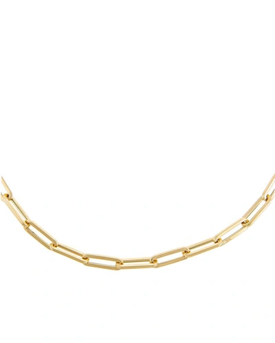 Adinas Jewels 14k Gold Paper Clip Necklace