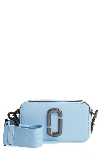 Marc Jacobs Snapshot Dtm Small Saffiano Leather Camera Bag In Dreamy Blue