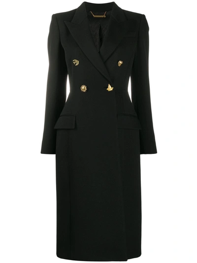 Givenchy Double-breasted Wool-tricotine Coat In Black