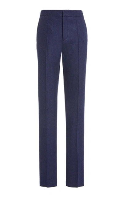 Ralph Lauren Tennis Wool-cashmere Pants In Navy