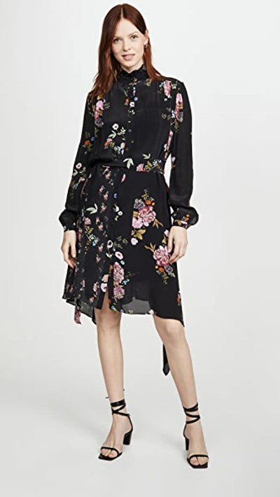 Preen By Thornton Bregazzi Preen Line Jude Dress In Floral Black