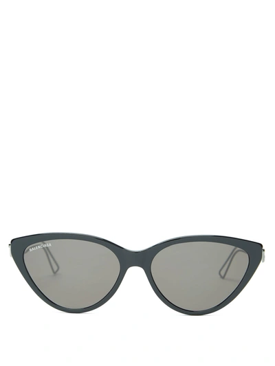 Balenciaga Inception Cat Eye Sunglasses In Black