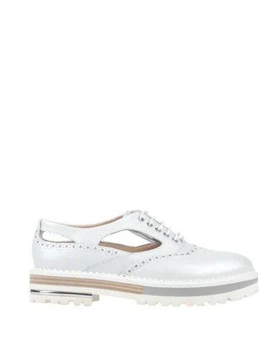 Alberto Guardiani Laced Shoes In Light Grey