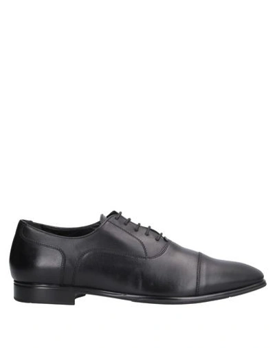 A.testoni Lace-up Shoes In Black