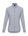 Grey Daniele Alessandrini Solid Color Shirt In Light Grey
