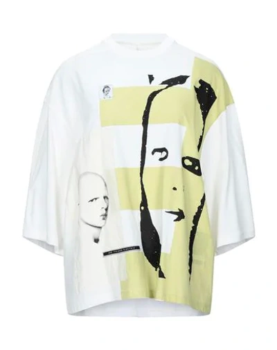 Rick Owens Drkshdw T-shirts In White