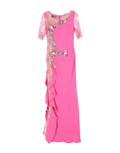 Clips Long Dress In Pink
