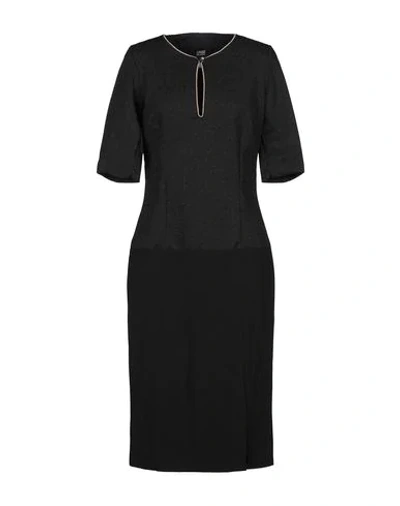 Cavalli Class Midi Dresses In Black