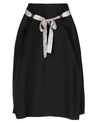 Alviero Martini 1a Classe 3/4 Length Skirts In Black