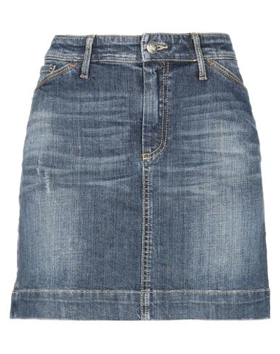 Sportmax Code Denim Skirts In Blue