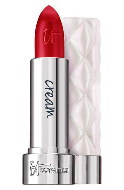It Cosmetics Pillow Lips Collagen-infused Lipstick Stellar 0.13 oz/ 3.6 G In Stellar - True Red
