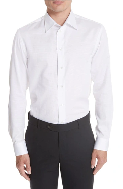 Emporio Armani Men's Tonal Geometric Guru Sport Shirt In White