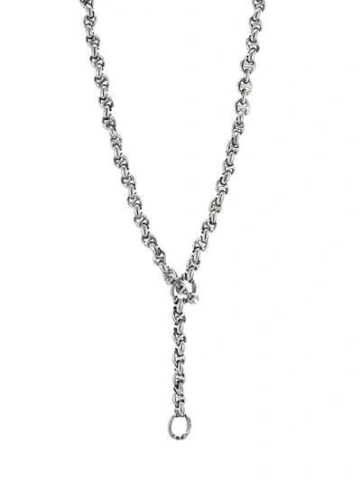 Hoorsenbuhs Men's Open-link 10mm Sterling Silver & Diamond Necklace