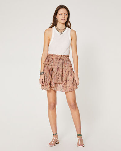 light pink a line skirt