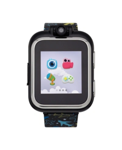 Itouch Playzoom Kids Smartwatch With Black Planes Printed Strap