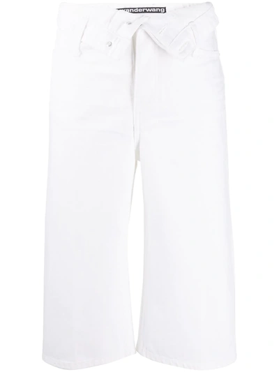 Alexander Wang High Rise Cropped Leg Jeans In White