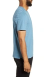 Vince Men's Garment-dyed Crewneck T-shirt In Washed Heritage Blue