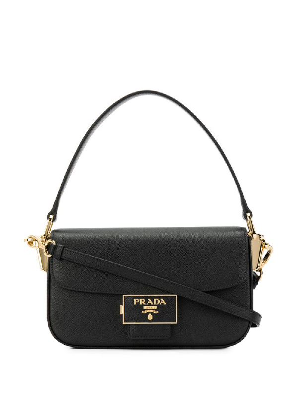 Prada Ensemble Shoulder Bag In Black | ModeSens