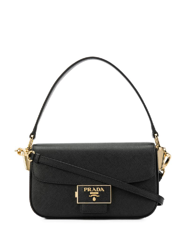 Prada Ensemble Shoulder Bag In Black ModeSens