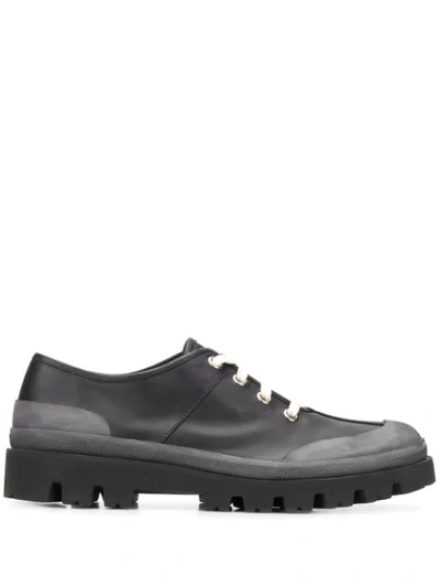 Marni Lace-up Derby Shoes In Black