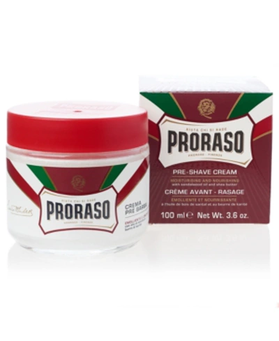 Proraso Pre-shave Cream - Nourishing Formula For Coarse Beards In No Color