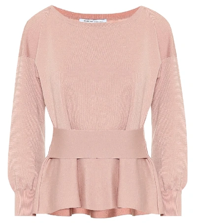 Agnona Wool-blend Sweater In Pink