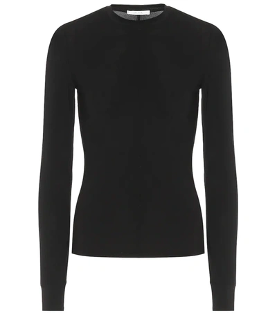 The Row Emmett Stretch-knit Jumper In Black