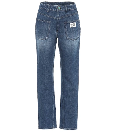 Burberry High-rise Straight Jeans In Blue