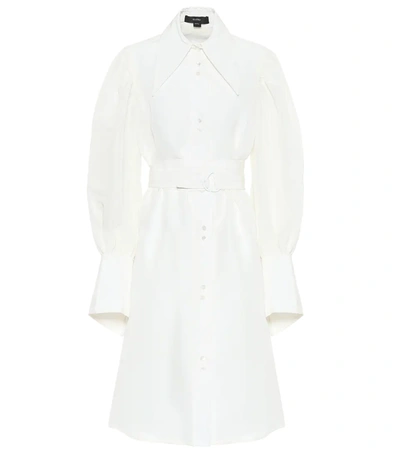 Ellery Antigua Linen-blend Shirt Dress In White