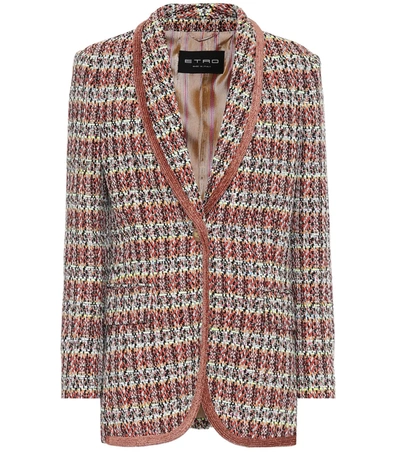 Etro Cotton-blend Tweed Blazer In Multicoloured