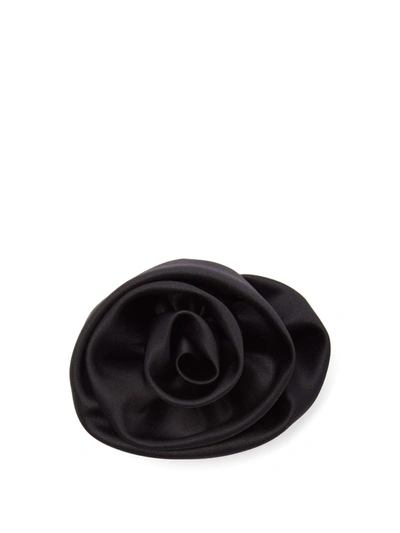 Sophie Buhai Net Sustain Satin Hair Tie In Black