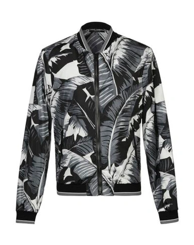 Dolce & Gabbana Down Jackets In Steel Grey