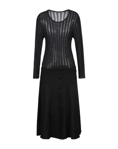 Dolce & Gabbana Midi Dresses In Black
