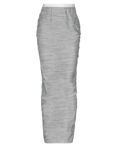 Rick Owens Long Skirts In Grey