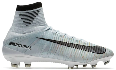 Pre-owned Nike Mercurial Superfly 5 Cr7 Fg Cut To Brilliance In Blue Tint/black-white-volt