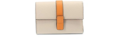 Loewe Small Vertical Wallet In Light Oat/honey