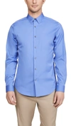 Theory Sylvain Wealth Button-down Shirt In Shallow