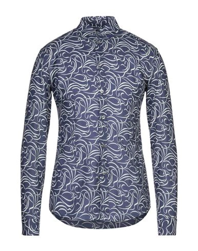 Daniele Alessandrini Shirts In Dark Blue