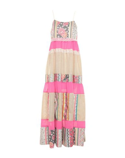 Amuse Long Dresses In Pink