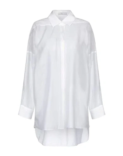 Poiret Solid Color Shirts & Blouses In White