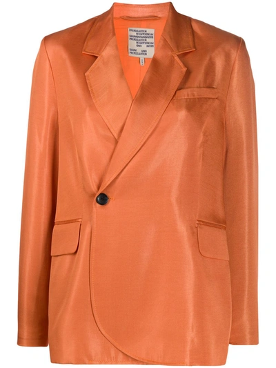 Baum Und Pferdgarten Women's Dance Becks Asymmetric Single-button Jacket In Dusty Orange