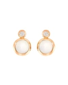 Tamara Comolli Women's Classic Bouton 18k Rose Gold, Moonstone & Diamond Stud Earrings