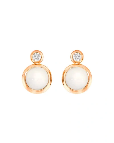 Tamara Comolli Women's Classic Bouton 18k Rose Gold, Moonstone & Diamond Stud Earrings