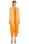 Jonathan Simkhai Ombre Cashmere Scarf Cardigan In Amber Ombre